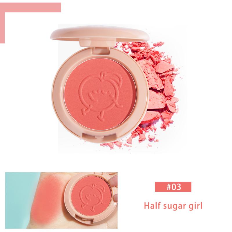 6 Color Blush Makeup Palette Face Mineral Pigment Skin Brighten Orange Pink Shadow Powder Long Lasting Blusher Cosmetics TSLM1