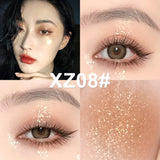 10 Colors Diamond Shining Liquid Eyeliner Pearlescent Glitter Highlight Eye Shadow Liquid Monochrome Lasting Cosmetics Makeup