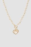 Flytonn-Valentine's Day gift Heart-shaped Pearl Necklace