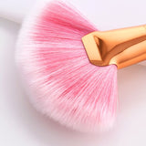 10Pcs Makeup Brushes Set Powder Foundation Blush Concealer Nose Eyebrow Eye Shadow Fan Brush Cosmetic Beauty Make Up Tools