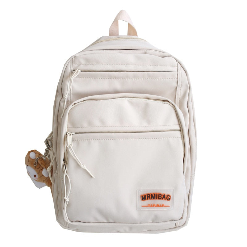 Back to school New Multi-Pocket Waterproof Nylon Student Backpack Fashion School Bags for Teenage Girls Large Ladies Casual Travel Rucksack