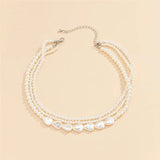 Flytonn-Esther Multilayer Pearl Necklace