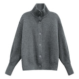 Flytonn-Korean style, Casual fashion, INS dressing, Lazy style, Graduation gift 
NO. 1161 BUTTON UP TURTLE NECK