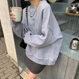 Flytonn-women fall outfits high street ins style -Korean style, Casual fashion, INS dressing, Lazy style, Graduation gift 
NO. 1123 OVERSIZED SWEATER