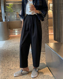 Flytonn-Korean style, Casual fashion, INS dressing, Lazy style, Graduation gift 
NO. 1004 HIGH WAISTED SLACKS