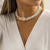 Flytonn-Esther Multilayer Pearl Necklace