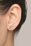 Flytonn-Valentine's Day gift Rhinestone Footprint Shape Earrings