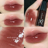 Flytonn 8 Color Moisturizing Mirror Lip Glaze Long Lasting Lip Gloss Liquid Lipstick Lip Oil Red Lips Tint Care Makeup Korean Cosmetics