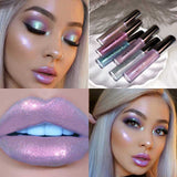 Flytonn Handaiyan 6 Colors Lip Gloss Longlasting Glitter Red Nude Lipstick Liquid Waterproof Moisturize Luminous Lipgloss Makeup