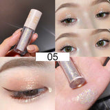 Flytonn Liquid Eyeshadow Pearlescent Liquid Eyeliner Glitter Sequins Lying Silkworm Highlight Eye Cosmetic Long-lasting Shiny Makeup