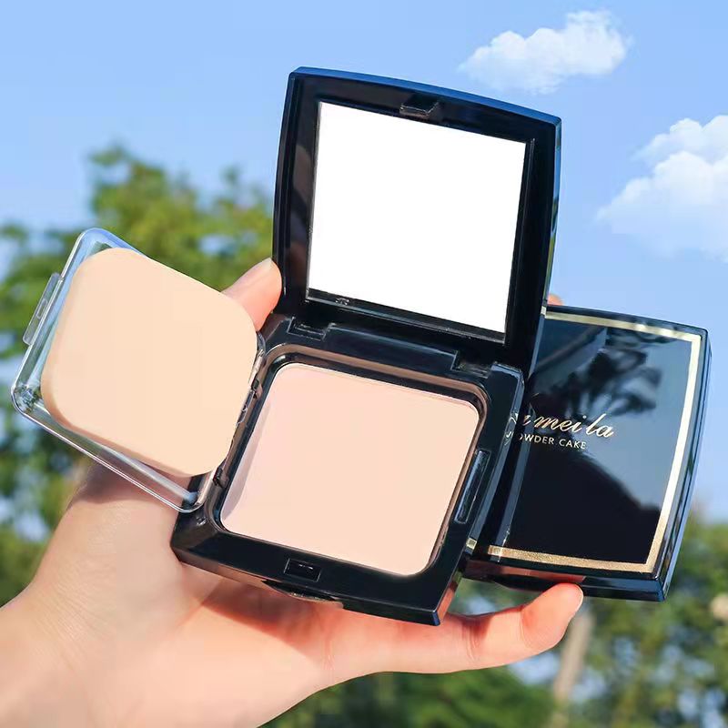 1 Pc Face Contour Pressed Powder Nature Long-lasting  Face Deep Complexion Acne Marks Cover Spots Acne Concealer Powder Cosmetic