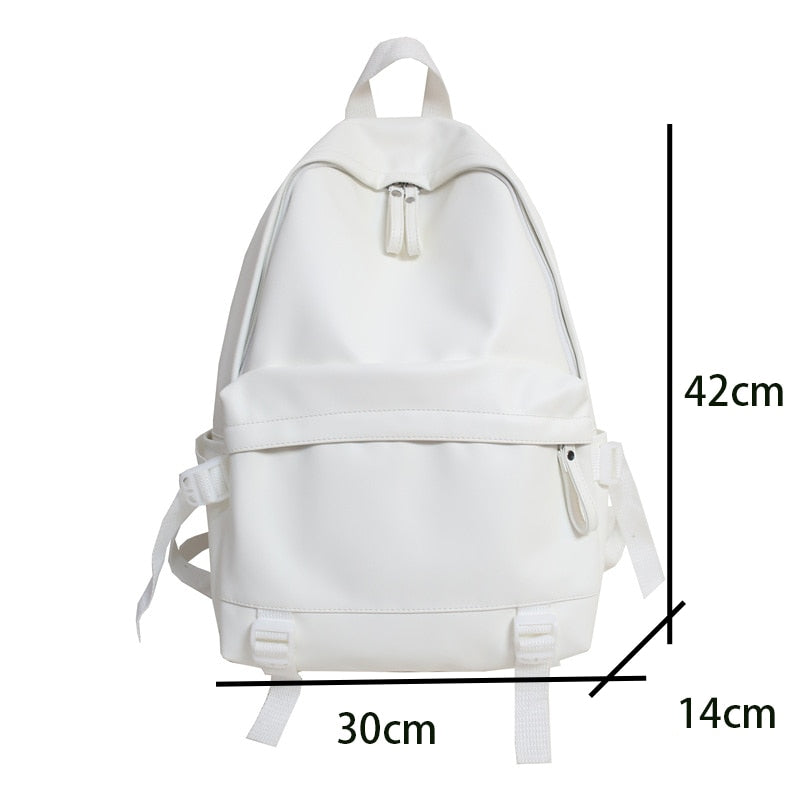 Back to school Woman Backpack Large Capacity Leather Rucksack Women's Knapsack Travel Bagpacks School Bags for Teenage Girls Mochila Back Pack