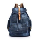 Back to school Retro Denim School Bags for Women Men Teenagers 2023 Students Backpack College Travel Fashion Casual Day pack Notebooks Bookbag