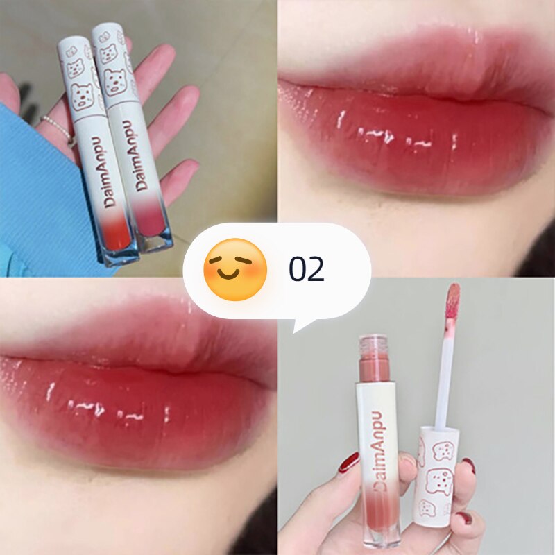Flytonn Bubble Lip Gloss Mirror Water Liquid Lipstick Moisturizing Lipgloss Long Lasting Sexy Lip Tint Makeup Korean Cosmetics