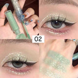 Flytonn Gemini Series Shimmer Liquid Eyeshadow Glitter Diamond Eye Shadow Shiny Eyes Double Head Comestic Tools  Korean Makeup Wholesale