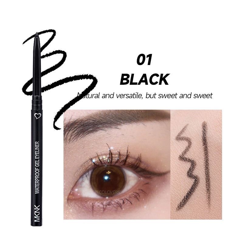 Flytonn Long-lasting Waterproof Eye Liner Pencil Pigment Blue Brown Black Eyeiner Pen Women Fashion Color Eye Makeup Cosmetic