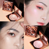 Rose Brighten Highlighter Trimming Plate Long-lasting Smooth Eyeshadow Glitter Pearlescent Brighten Skin Makeup