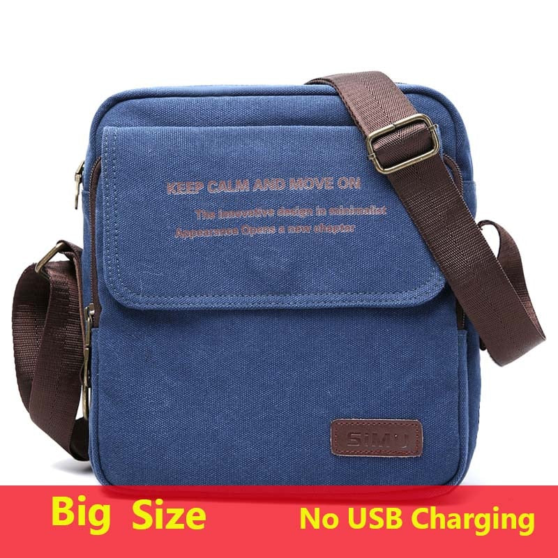 Back to school Man Urban Daily Carry Bag High Quality Men Canvas Shoulder Bag Casual Travel Men's Crossbody Bag Male Messenger Bags 3 Size
