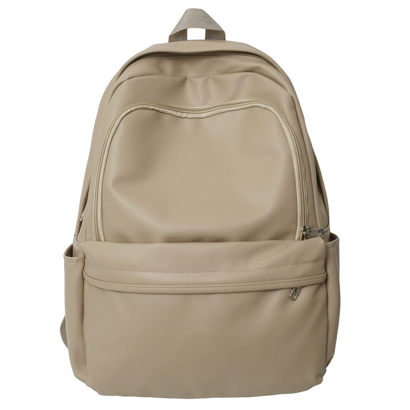 Back to school 2023 Woman Backpack New Leather Rucksack Women's Knapsack Travel Bagpacks School Bags for Teenage Girls Boys Mochila Back Pack