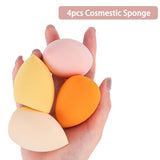1/4 Pcs Makeup Sponge Puff Beauty Egg Face Foundation Powder Cream Sponges Cosmetic Puff Powder Puff Makeup Tool Women's Beauty