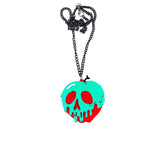 Christmas Flytonn Y2K Unique Punk Gothic Green Color Acrylic Skull Necklace For Christmas Fashion Jewelry Gifts