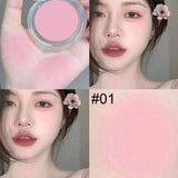 Flytonn Girl Blush Peach Cream Makeup Blush Palette Cheek Contour Blush Cosmetics Blusher Cream Makeup Rouge Cheek Tint Blush 6 Colors