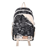 Back to school Students Schoolbag Korean Fashion Cartoon Large-capacity Backpack Nylon Waterproof School Bags Travel Backpacks