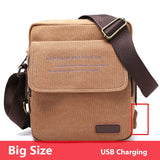 Back to school Man Urban Daily Carry Bag High Quality Men Canvas Shoulder Bag Casual Travel Men's Crossbody Bag Male Messenger Bags 3 Size