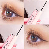 Flytonn Ultra-fine Mascara Curling Thick Lengthening Eyelash Mascara Waterproof Non-smudge Brown Natural Curl Mascara Makeup