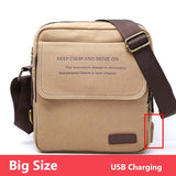 Back to school Man Urban Daily Carry Bag High Quality Men Canvas Shoulder Bag Casual Travel Men's Crossbody Bag Male Messenger Bags 3 Size