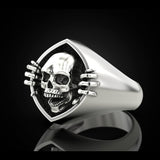 Flytonn 2022 New Neo Gothic Jewelry Rings For Men Party Christmas Boys Jewellery Vintage Resist Metal Oxidation Mens Rings Polished