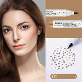Flytonn 1PC Brown Lifelike Freckle Pen Concealer Dot Spot Pen Waterproof Long Lasting Easy and Convenient Face Concealer Makeup Cosmetic