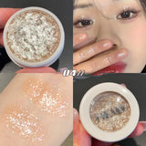 Flytonn Gorgeous Glitter Eyeshadow Earth Tones Long Lasting Waterproof Eyeshadow Pearlescent Glitter Shimmer Eye Shadow Makeup Cosmetics