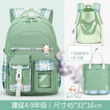 Back to school New Fashion Casual Girls Backpack Junior High School Student Schoolbag Korean Version Large Capacity Student Travel Bag