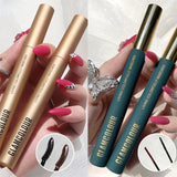 Flytonn 4 Color Fine Brush Mascara Color Fine Brush 3D Mascara Lasting and Not Easy To Smudge Cosmetics Blue Black Mascara