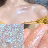 Flytonn Water Glass Highlighting Blush Brighten Skin Diamond Glitter Illuminating Liquid Highlighter Body Face Contour Makeup Cosmetic