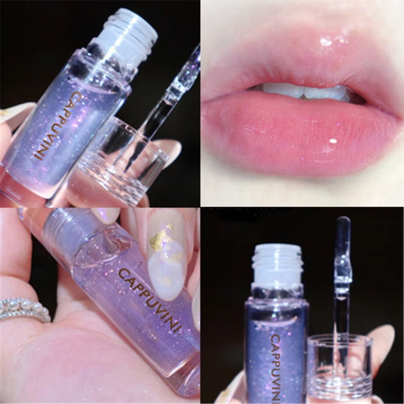 Flytonn Iced Tea Mirror Lip Glaze Watery Lip Gloss Waterproof Lasting Transparent Jelly Liquid Lipstick Women Beauty Makeup Lip Cosmetic