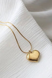 Flytonn-Valentine's Day gift Three-dimensional Heart Necklace