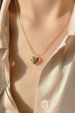 Flytonn-Valentine's Day gift Three-dimensional Heart Necklace