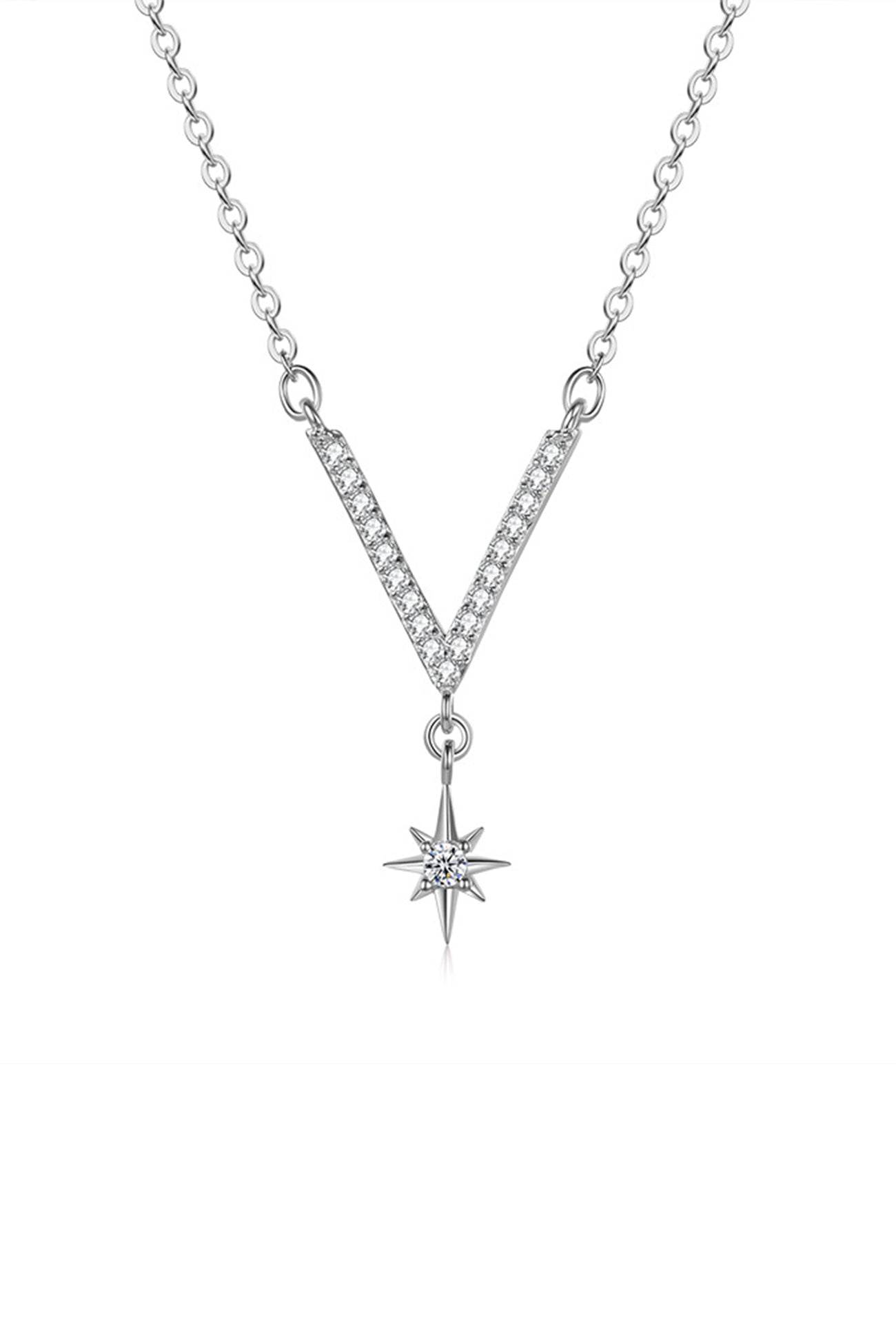Flytonn-Valentine's Day gift V-shaped Polaris Necklace