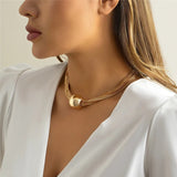 Flytonn-Holly Twisted Chunky Chain Necklace