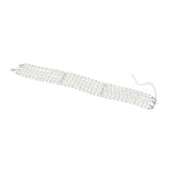 Flytonn-Krystal Multilayer White Pearl Choker Necklace