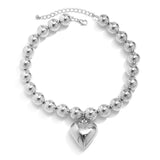 Flytonn-Paris Big Love Heart Pendant Choker Necklace