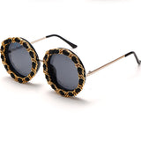 Flytonn-Black Fashion Casual Solid Patchwork Sunglasses