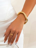 Flytonn-Geometric Solid Color Bracelet Accessories