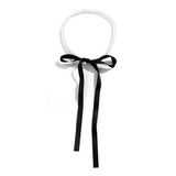 Flytonn-Sheila Velvet Ribbon Bowknot Choker Necklace