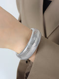 Flytonn-Pleated Solid Color Bracelet Accessories