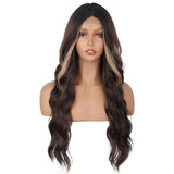 Flytonn-Black Casual Solid Patchwork Wigs