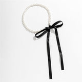 Flytonn-Sheila Velvet Ribbon Bowknot Choker Necklace