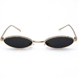 Flytonn-Black Fashion Casual Living Patchwork Rhinestone Sunglasses